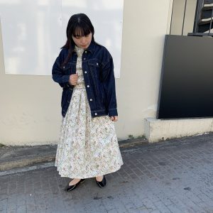 レトロ花柄フレンチブラウス – 3/4 three quarter | スリークォーター ...